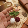 Crochet Lily of The Valley Keychain