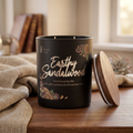 Earthy Sandalwood Scented Jar Candle
