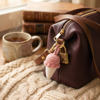 Crochet Ice-cream Keychain