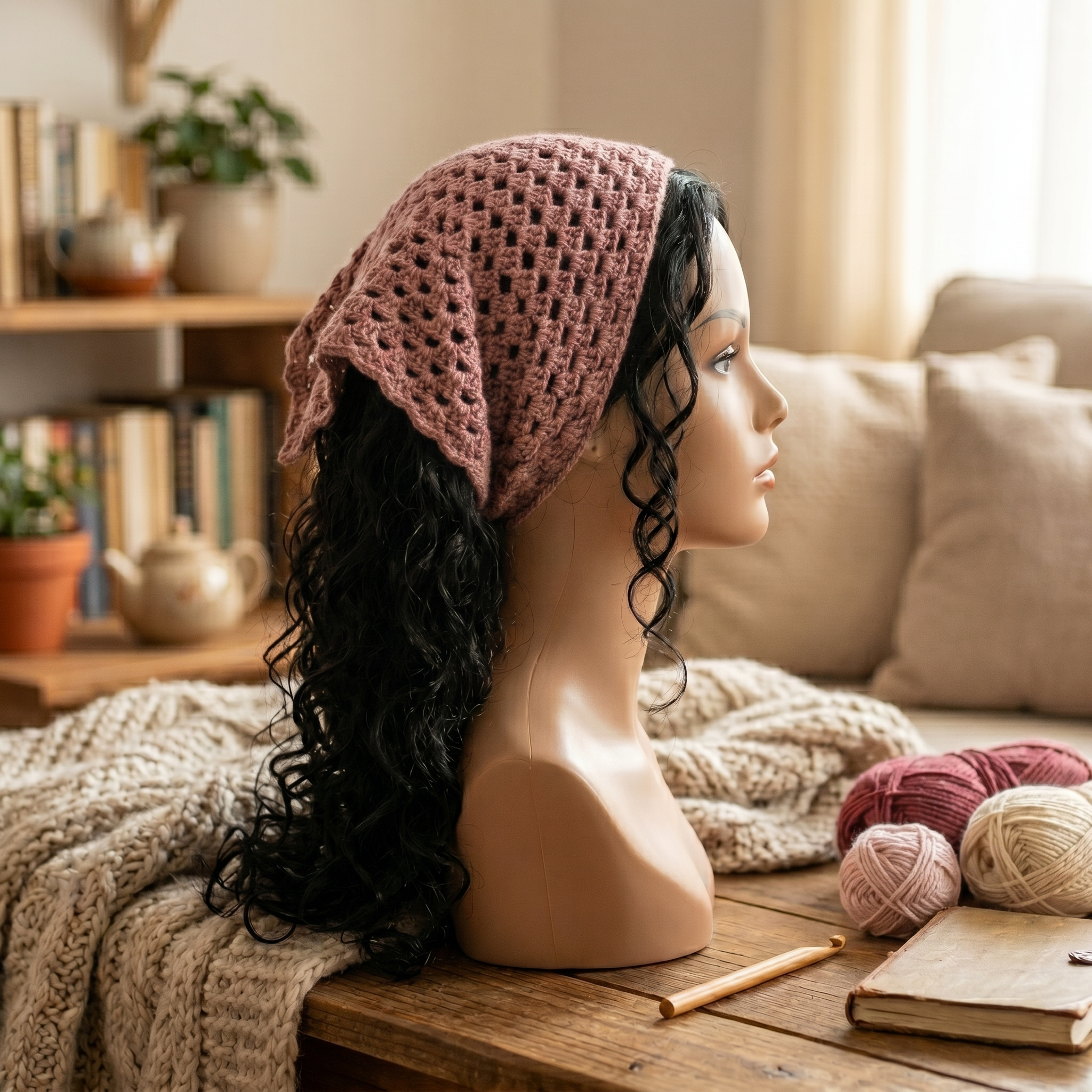 Crochet Head Bandana