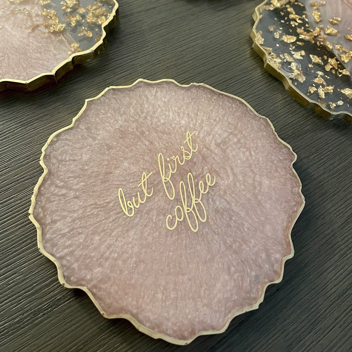 Resin Coasters Premium Design - 4 Pcs