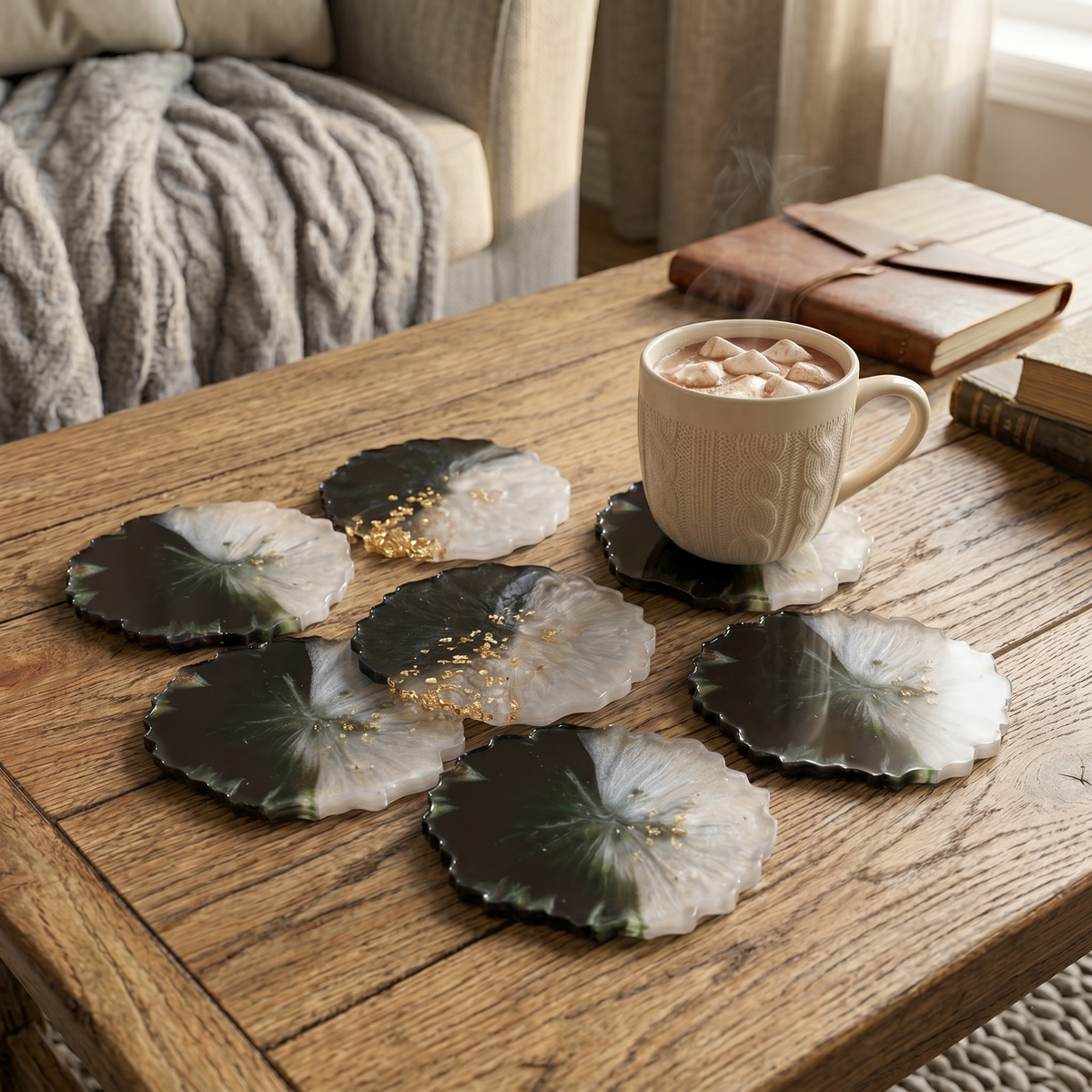 Resin Coasters Premium Design